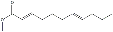 2,7-Undecadienoic acid methyl ester Struktur