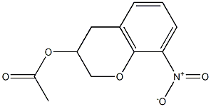 Acetic acid 8-nitrochroman-3-yl ester Struktur