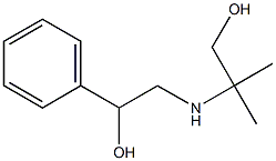 2-[(2-ヒドロキシ-1,1-ジメチルエチル)アミノ]-1-フェニルエタノール 化学構造式