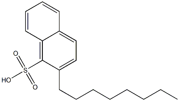 2-オクチル-1-ナフタレンスルホン酸 化学構造式