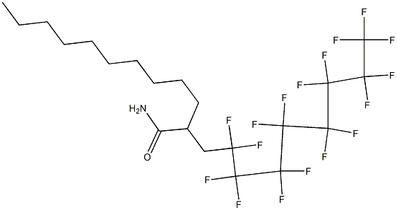 2-(2,2,3,3,4,4,5,5,6,6,7,7,8,8,9,9,9-Heptadecafluorononyl)dodecanamide Structure