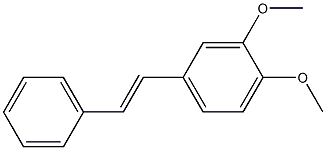 (E)-3,4-Dimethoxystilbene Struktur