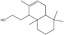 1,4,4a,5,6,7,8,8a-Octahydro-2,5,5,8a-tetramethyl-1-naphthaleneethanol Struktur