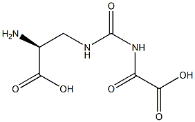 3-[[(Carboxycarbonyl)aminocarbonyl]amino]-L-alanine 结构式