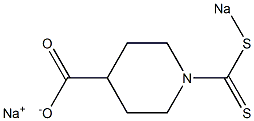 1-[(Sodiothio)thiocarbonyl]piperidine-4-carboxylic acid sodium salt