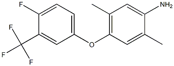 4-(4-Fluoro-3-trifluoromethyl-phenoxy)-2,5-dimethyl-phenylamine Struktur