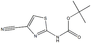 N-BOC-2-氨基-4-氰基噻唑, , 结构式