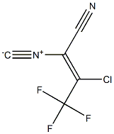 (E)-3-chloro-4,4,4-trifluoro-2-isocyanobut-2-enenitrile Struktur