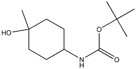tert-butyl (1S,4S)-4-hydroxy-4-methylcyclohexylcarbamate Struktur
