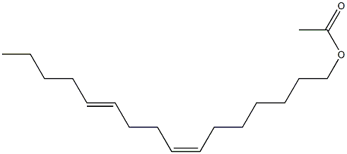 (Z,E)-7,11-Hexadecadienyl acetate Structure
