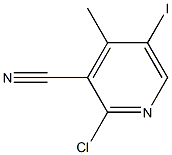 2-Chloro-5-iodo-4-methylpyridine-3-carbonitrile Structure