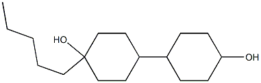4-pentylbi(cyclohexan)-4-ol Structure