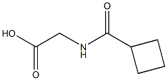 2-[(Cyclobutylcarbonyl)amino]acetic acid Structure