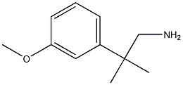 2-(3-Methoxy-phenyl)-2-methyl-propylamine Struktur