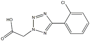 [5-(2-Chloro-phenyl)-tetrazol-2-yl]-acetic acid Struktur