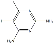 5-Iodo-6-methyl-2,4-pyrimidinediamine 化学構造式