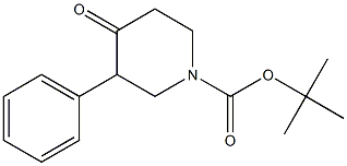 tert-Butyl 4-oxo-3-phenyl-1-piperidinecarboxylate Struktur