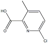 6-Chloro-3-methylpicolinicacid Structure