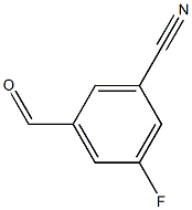 3-氰基-5-氟苯甲醛 结构式