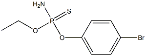 乙氧基对溴苯氧基硫代磷酰胺, , 结构式