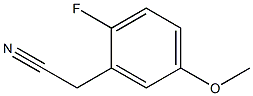 2-fluoro-5-methoxyphenylacetonitrile Structure