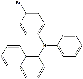 N-苯基-N(1-萘基)-4-溴苯胺, , 结构式