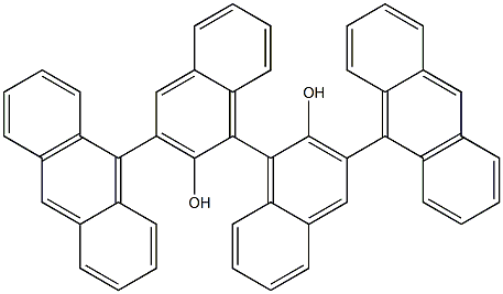 R-3,3'-bis(9-anthryl)-1,1'-binaphthyl-2,2'-diol Structure