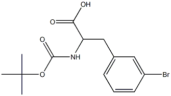 BOC-DL-3-溴苯丙氨酸,,结构式