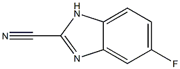 5-fluoro-1H-benzimidazole-2-carbonitrile Struktur