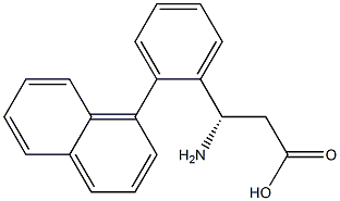 (S)- 3-Amino-3-(2-naphthylphenyl)-propionic acid Structure