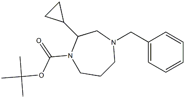 tert-butyl 4-benzyl-2-cyclopropyl-1,4-diazepane-1-carboxylate