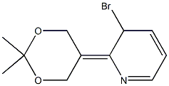 3-bromo-2-(2,2-dimethyl-1,3-dioxan-5-ylidene)-2,3-dihydropyridine Structure