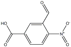 3-formyl-4-nitrobenzoic acid Structure