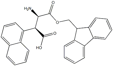 (R,S)-Fmoc-3-amino-2-(naphthalen-1-yl)-propionic acid 化学構造式