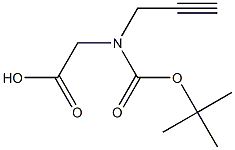 Boc-N-(propargyl)-glycine Structure