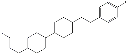 1-Fluoro-4-(2-[4-(4-pentylcyclohexyl)cyclohexyl]ethyl)benzene Structure
