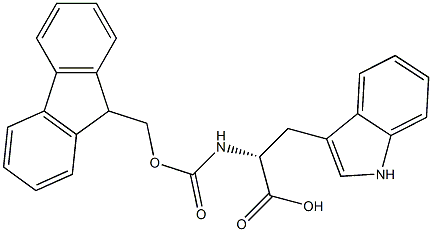 N-芴甲氧羰酰基-D-色氨酸,,结构式