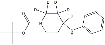 N-tert-Butoxycarbonyl-4-anilinopiperidine-d5 Structure