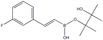 3-氟苯乙烯硼酸频哪醇酯, , 结构式