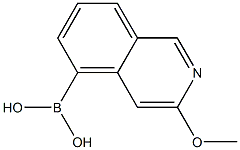 3-Methoxyisoquinolin-5-yl-5-boronic acid 结构式