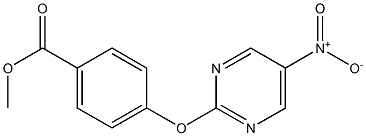 Methyl 4-(5-nitropyriMidin-2-yloxy)benzoate 化学構造式
