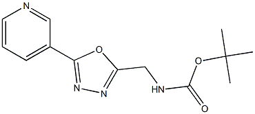 tert-butyl ((5-(pyridin-3-yl)-1,3,4-oxadiazol-2-yl)Methyl)carbaMate Struktur