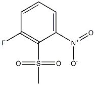 6-Fluoro-2-nitrophenyl methyl sulphone Struktur