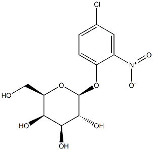 4-Chloro-2-nitrophenyl b-D-galactopyranoside Structure