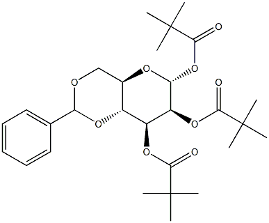4,6-O-Benzylidene-1,2,3-tri-O-pivaloyl-a-D-mannopyranose