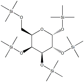 1,2,3,4,6-Penta-O-trimethylsilyl-a-D-galactopyranose Struktur