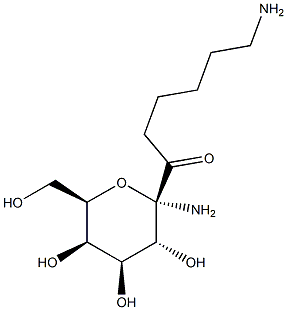 N-(e-Aminocaproyl)-a-D-galactopyranosyl amine Structure