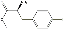 L-4-碘苯丙氨酸甲酯 结构式