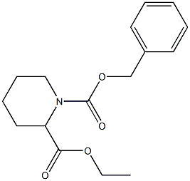 Ethyl N-Cbz-piperidine-2-carboxylate Structure