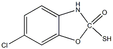 6-chloro-2-mercaptobenzoxazolone Struktur
